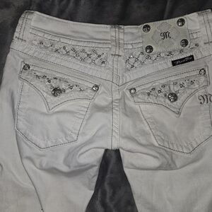 Miss me white boot cut jeans